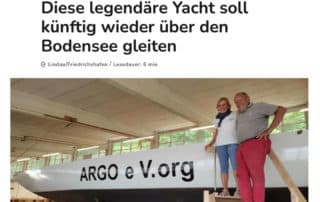 SZON Artikel ARGO soll wieder über den Bodensee gleiten